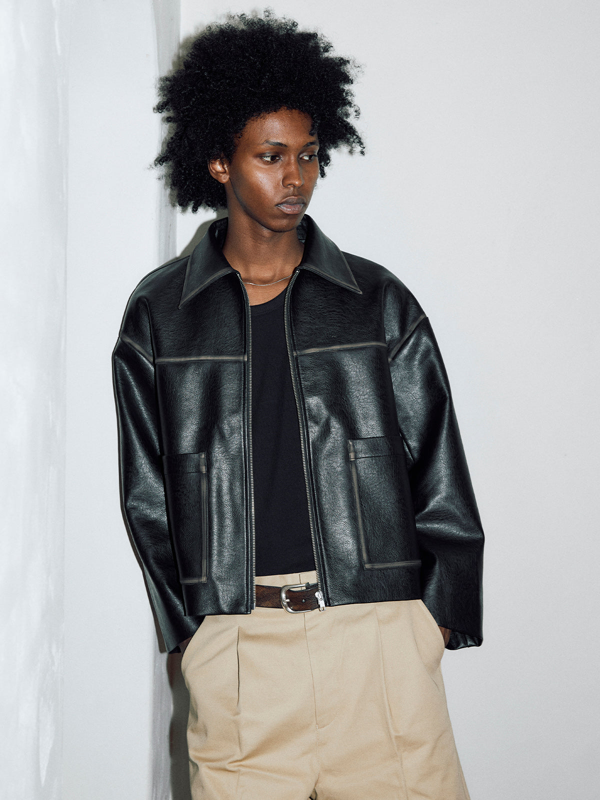 FADE LEATHER JACKET