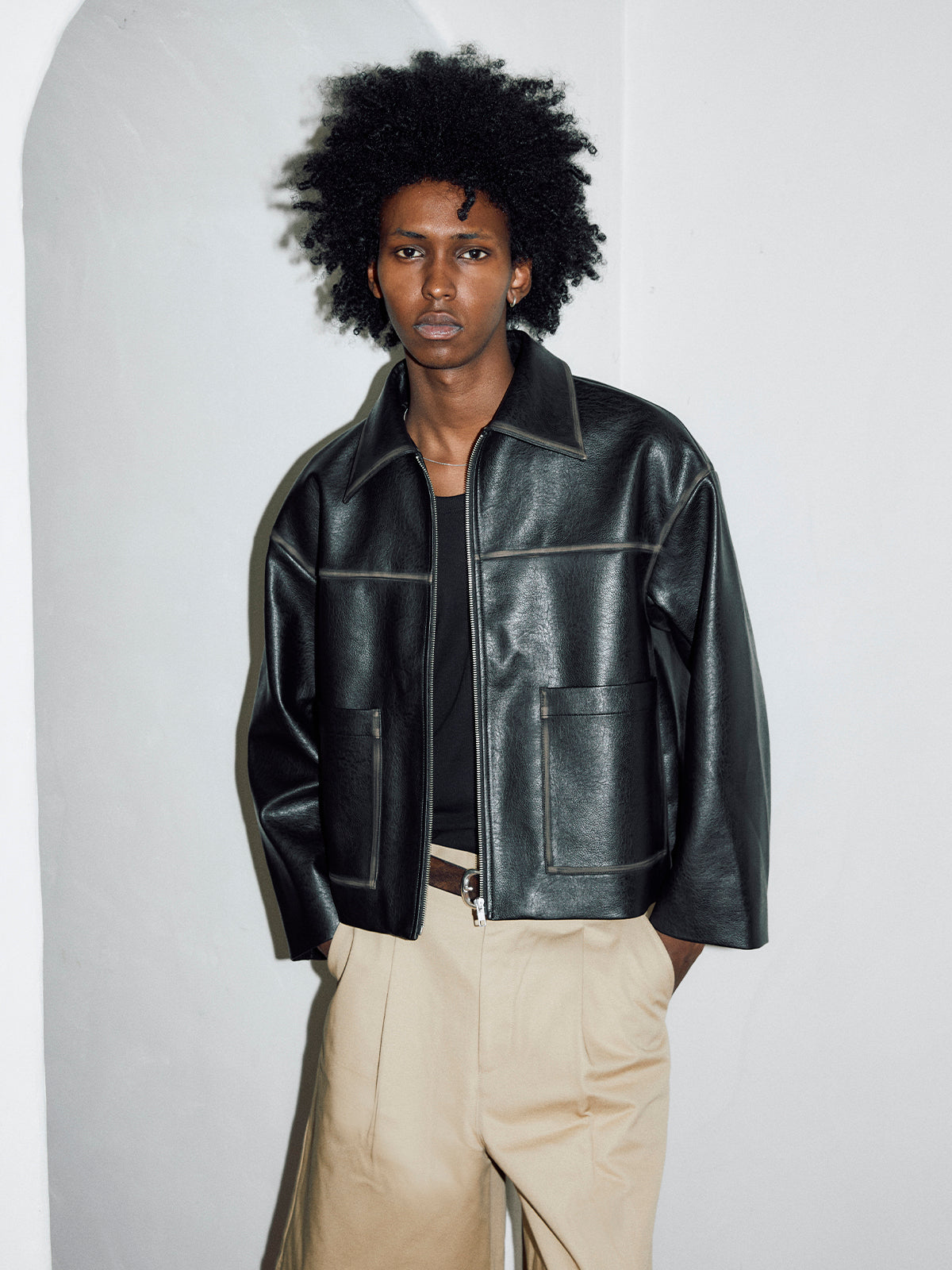 FADE LEATHER JACKET