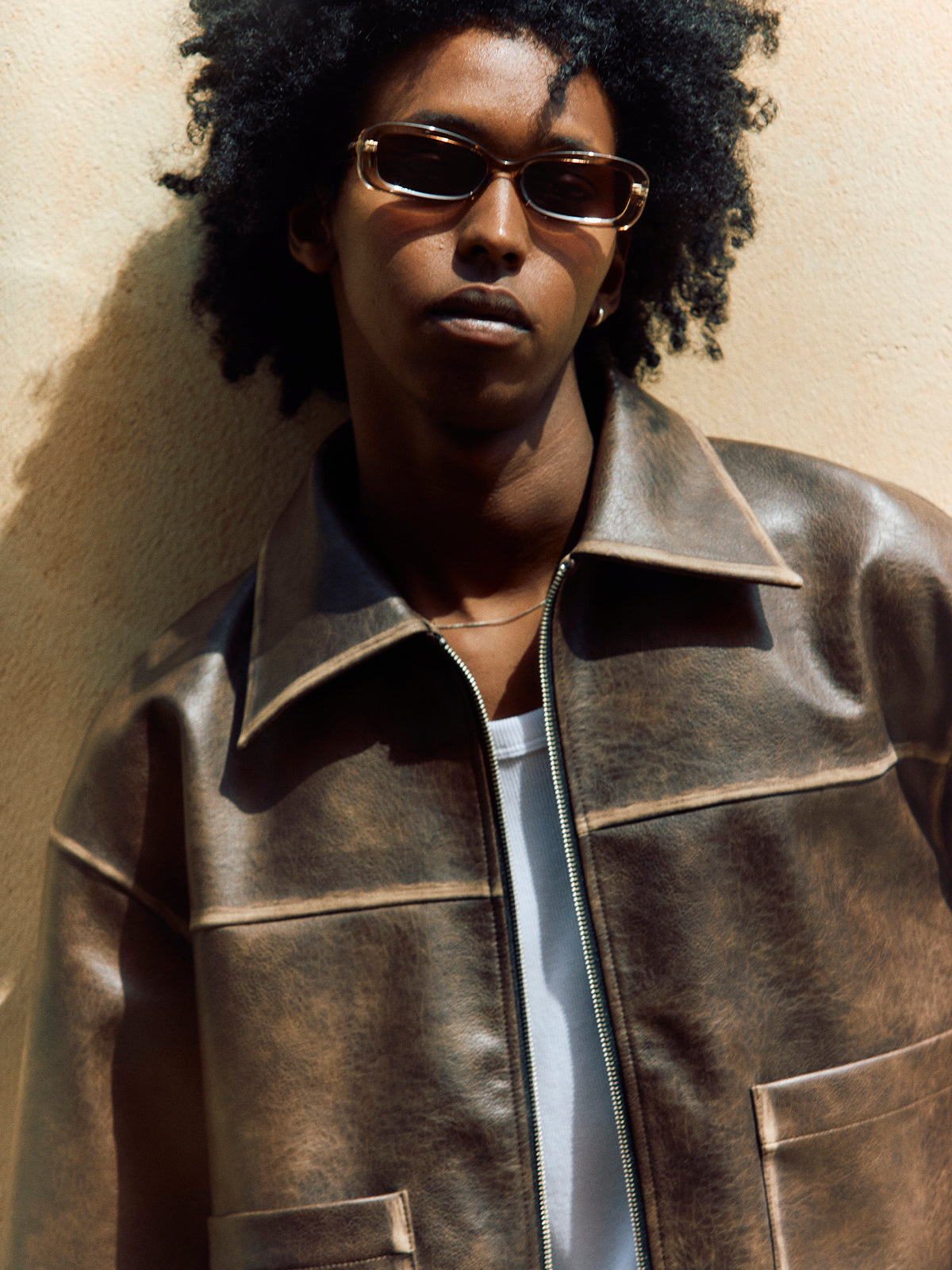 FADE LEATHER JACKET