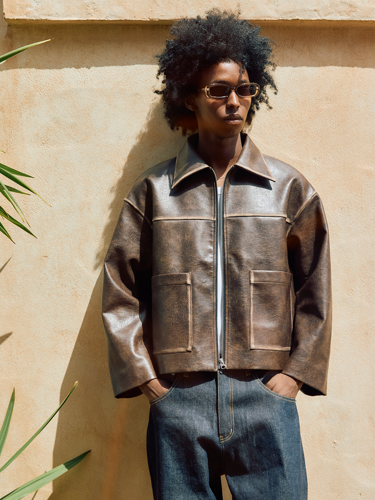 FADE LEATHER JACKET