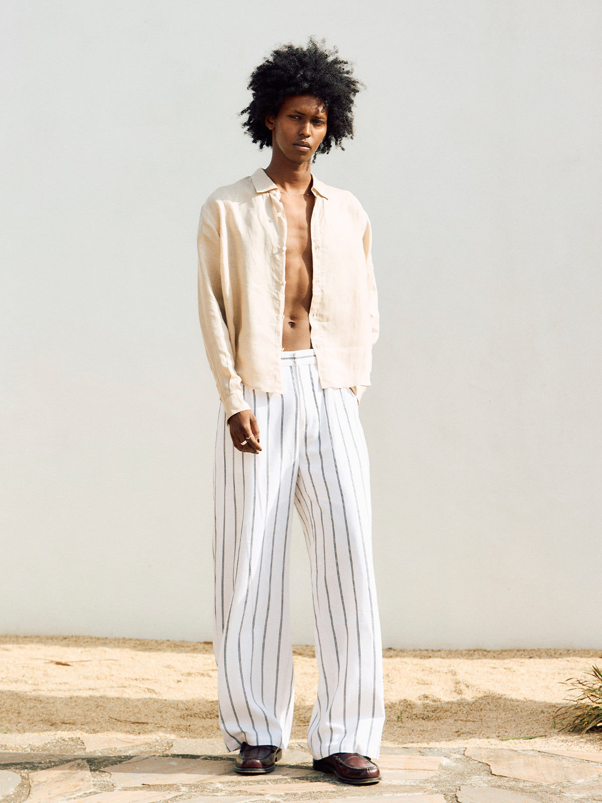 LINEN LINE PANTS