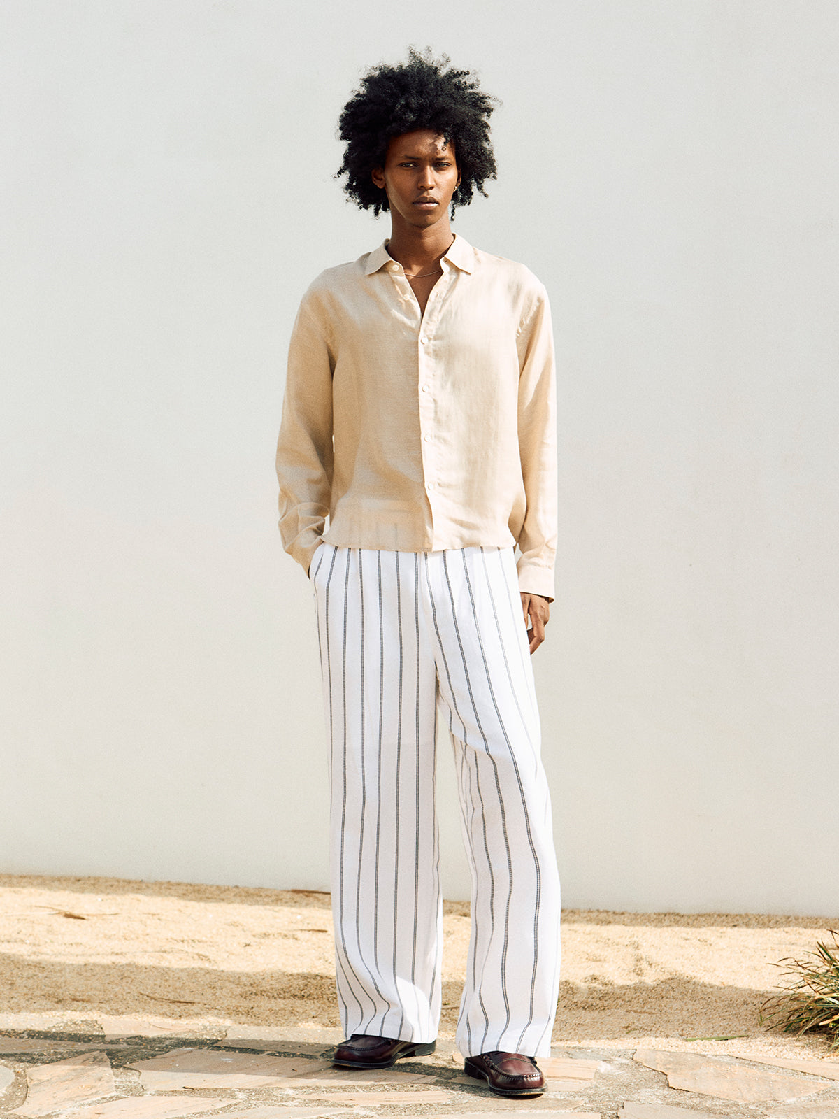 LINEN LINE PANTS