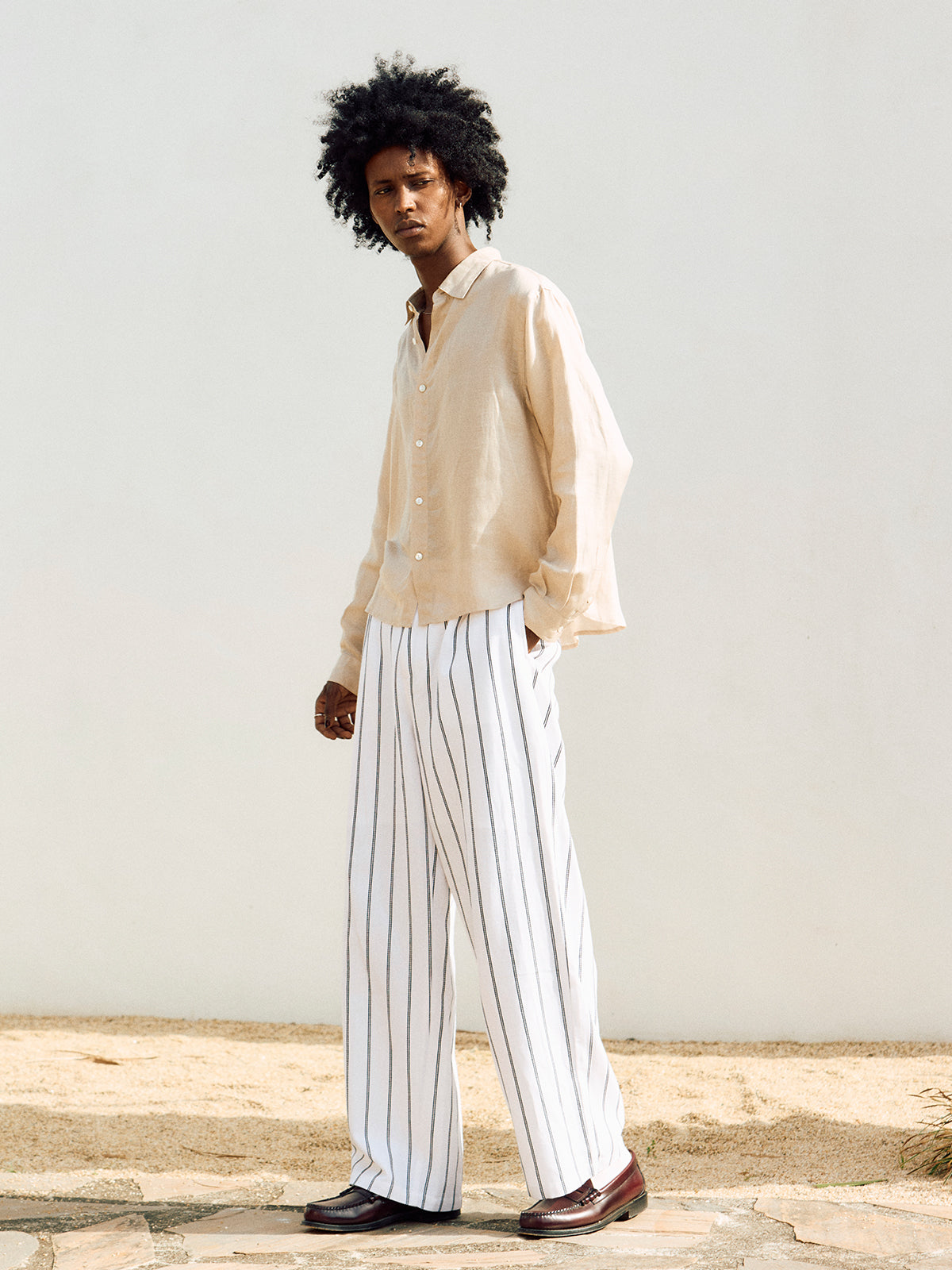 LINEN LINE PANTS