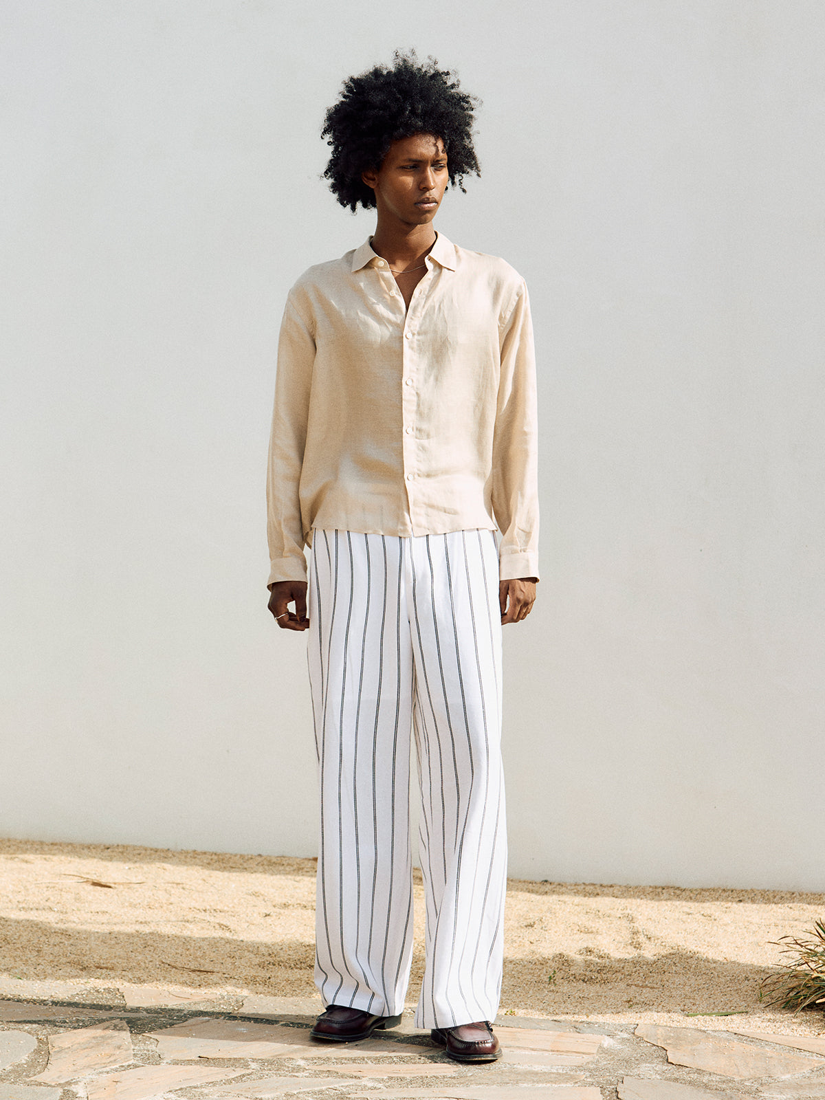 LINEN LINE PANTS