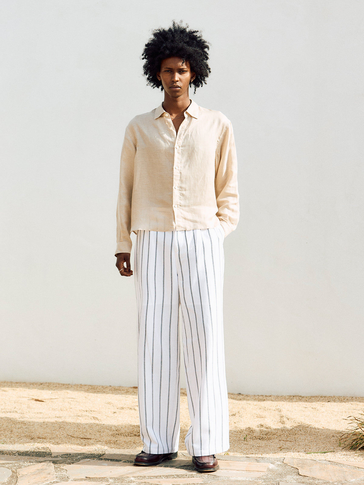 LINEN LINE PANTS
