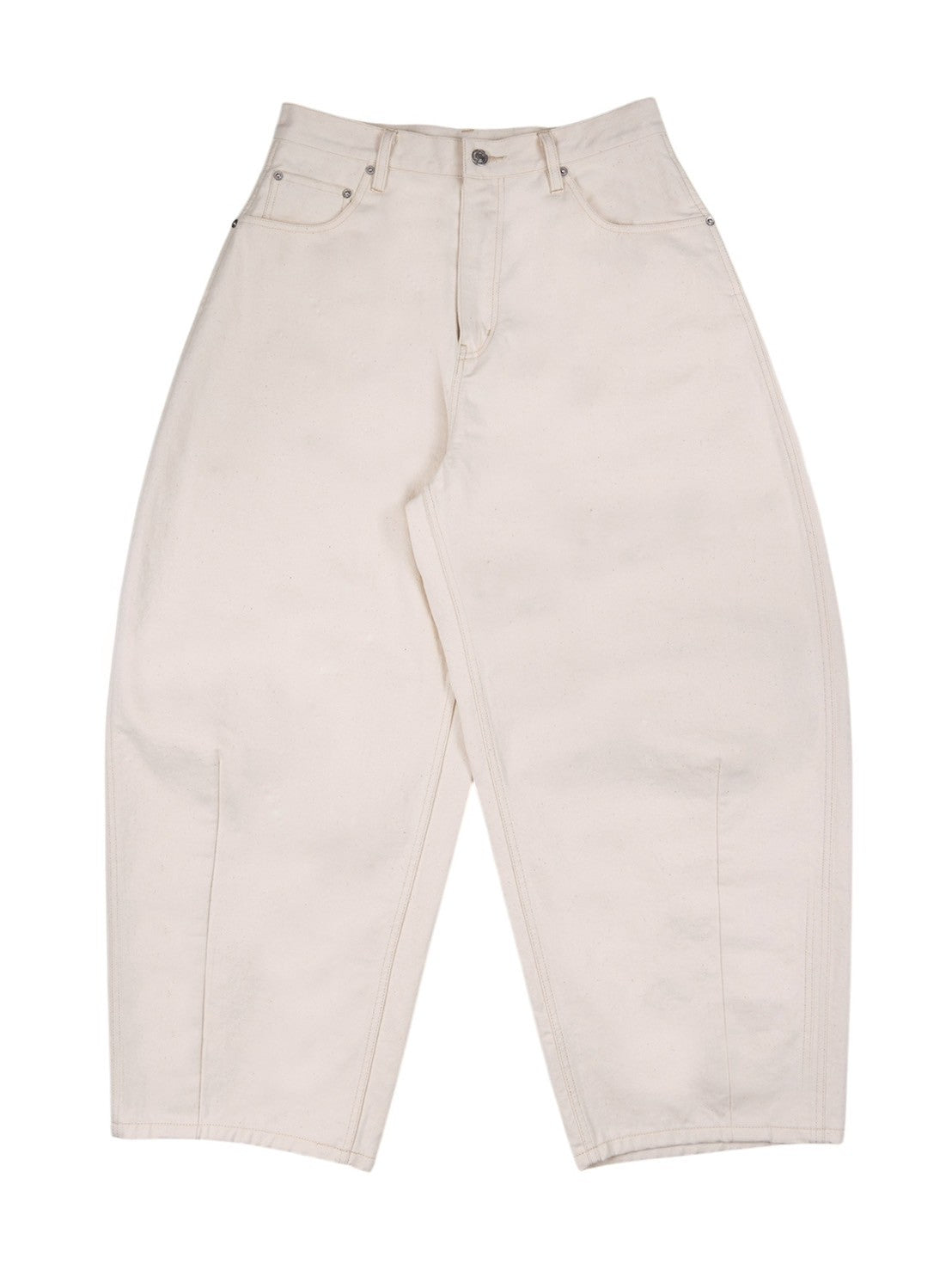 WIDE BAGGY WHITE DENIM