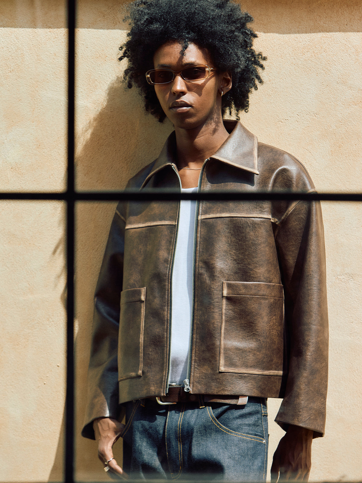 FADE LEATHER JACKET